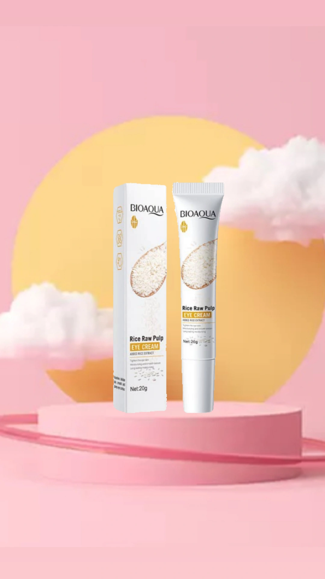 حاوی عصاره برنج و هیالورونیک اسید ضد پیری و ضد چین و چروک جوان کننده پوست کمک به ساخت کلاژن شفاف کننده و درخشان کننده پوست محصولی کاملا اورگانیک آبرسان پوست مغذی پوست حفظ قابلیت ارتجاعی پوست حجم: ۲۰ میل کاهش تیرگی دور چشم